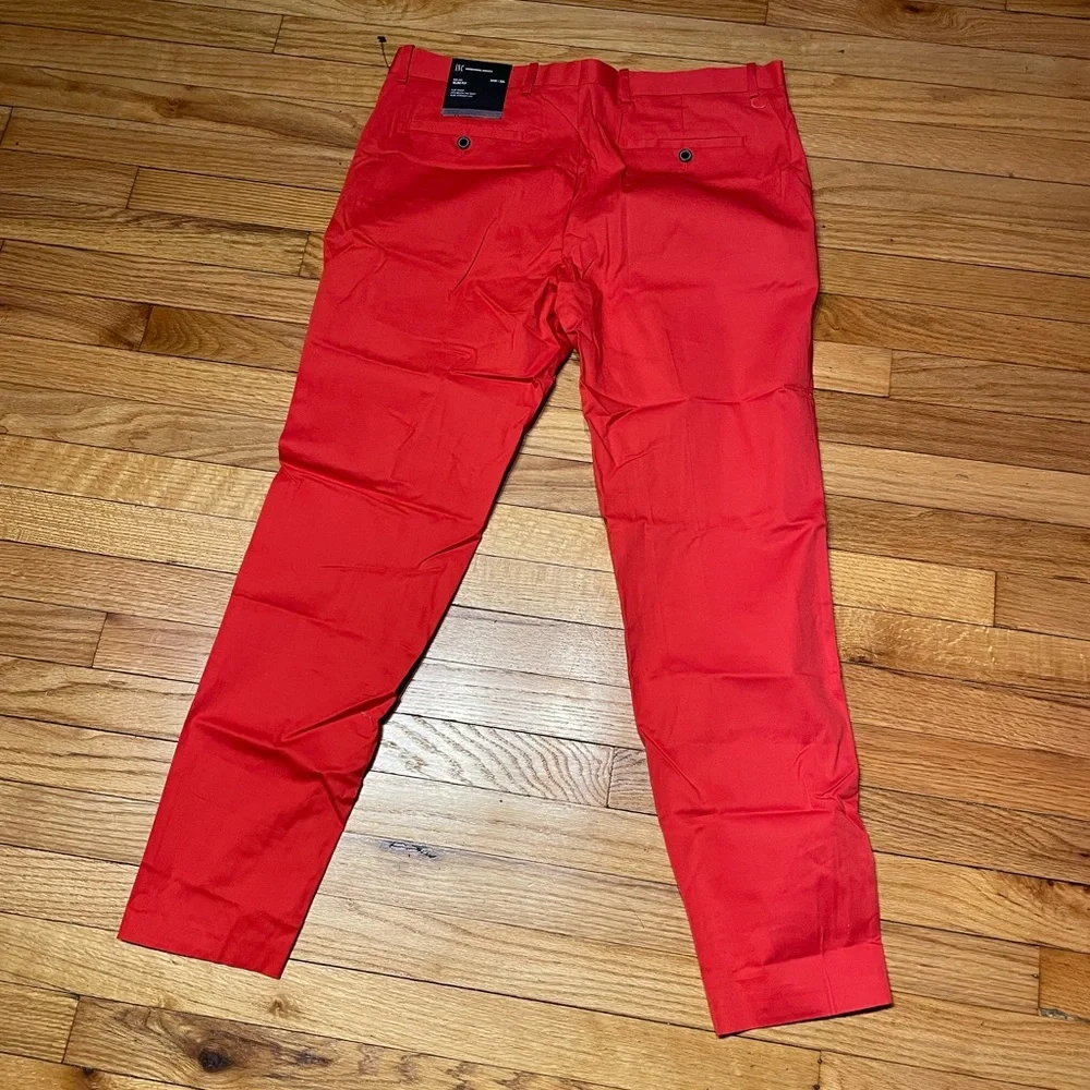 Colorful Milan FLAT FRONT SITS BELOW WAIST SLIM Fit STRAIGHT LEG bright coastal